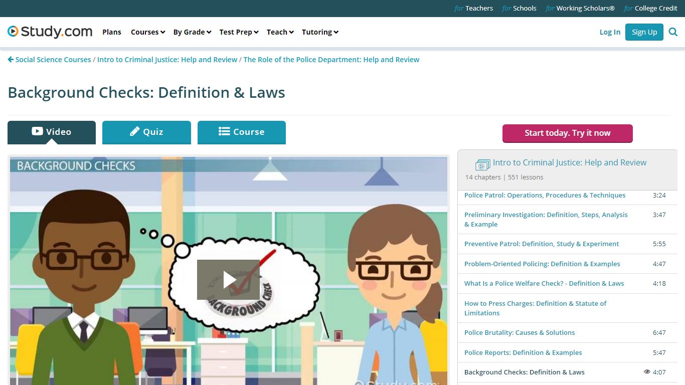 Background Checks: Definition & Laws - Video & Lesson Transcript ...